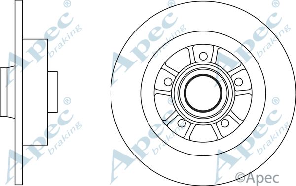 APEC BRAKING Тормозной диск DSK2824